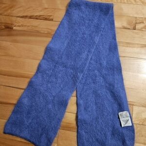 Angora Winter Scarf, Soft, Blue-Purple